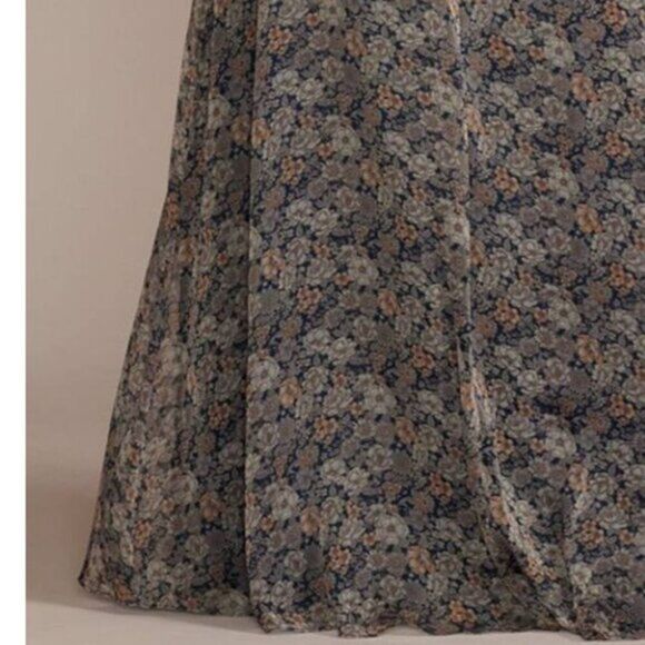 DB STUDIO Plunging Chiffon with Ruffles Gown Dress Printed Floral Size 6 - Picture 3 of 7